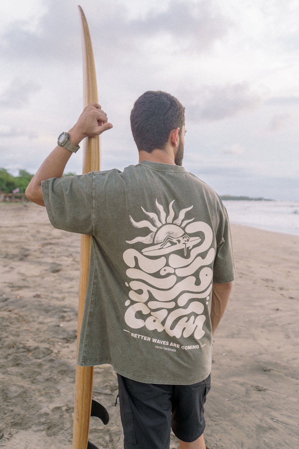 Better Waves Tee – Olive Green