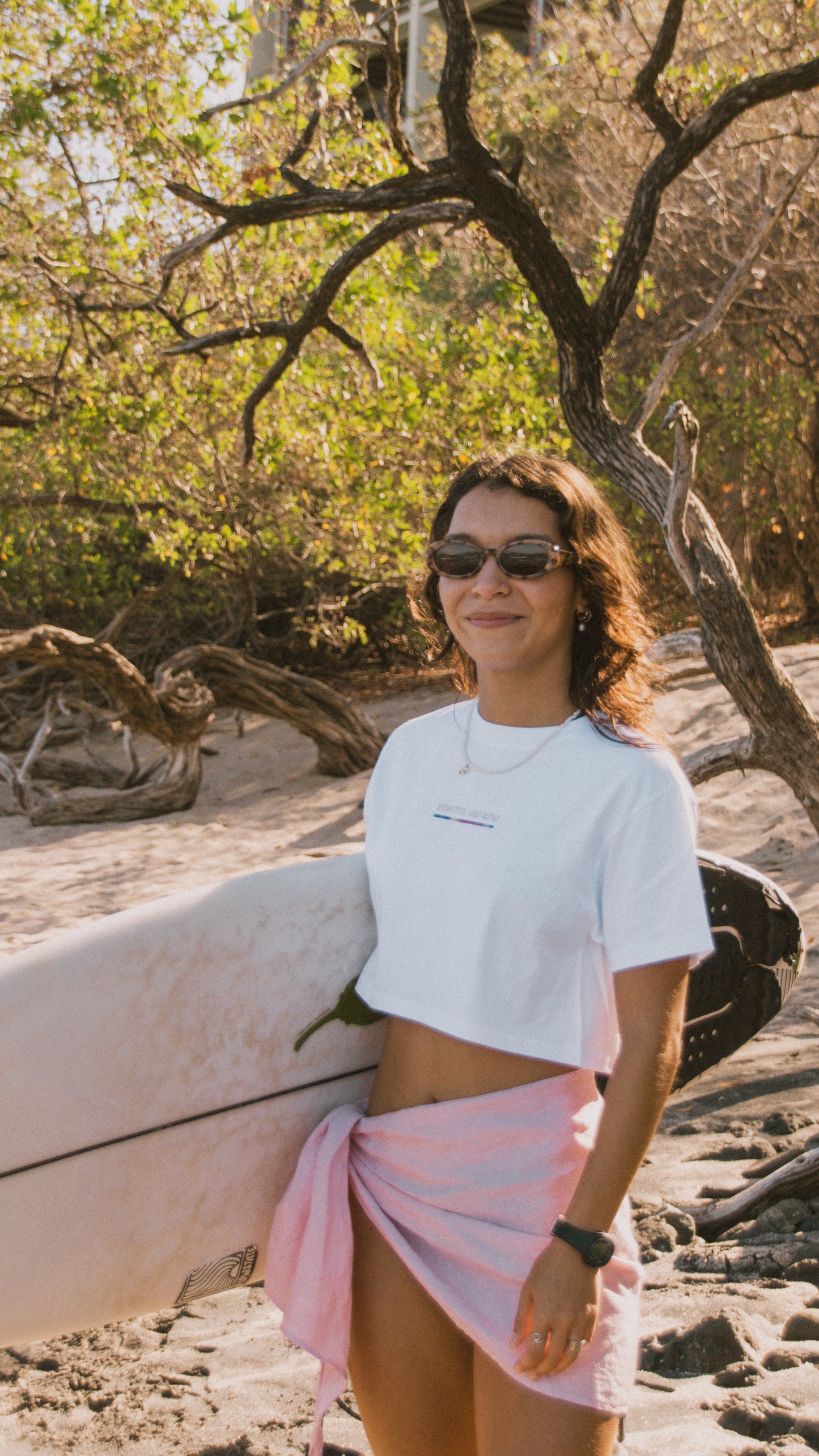 Flow Crop Top Pink
