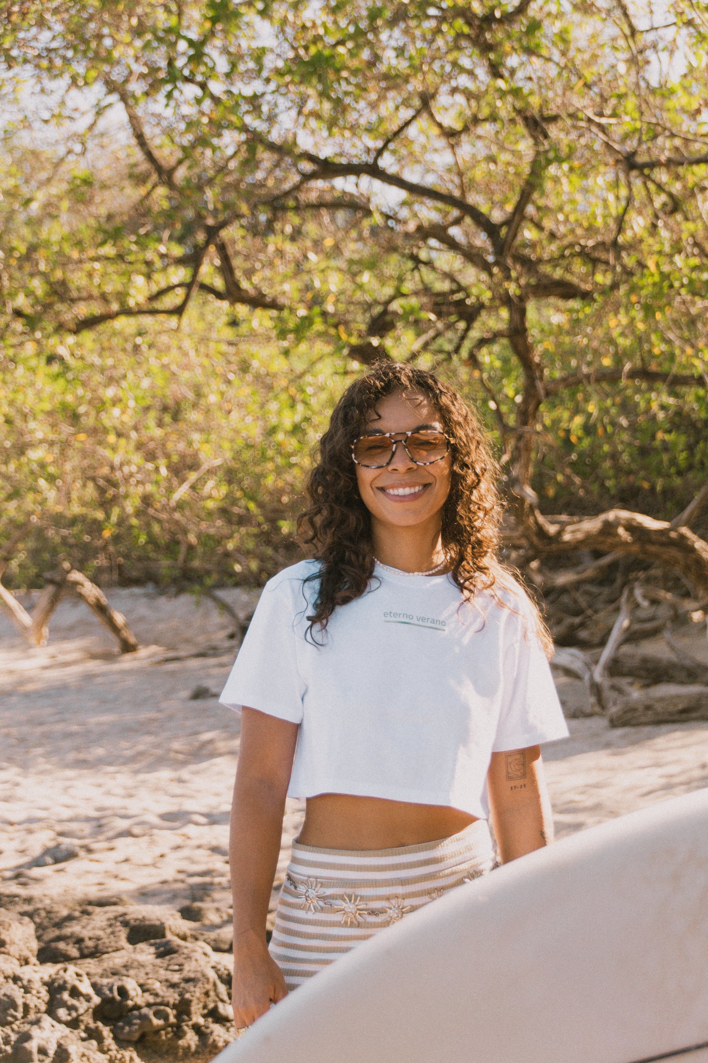 Flow Crop Top Green