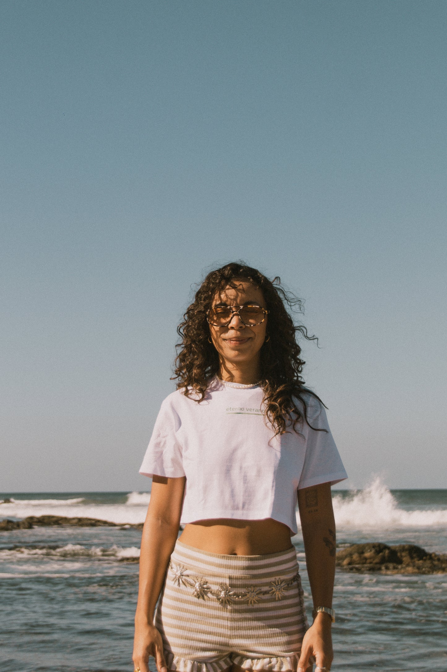 Flow Crop Top Green