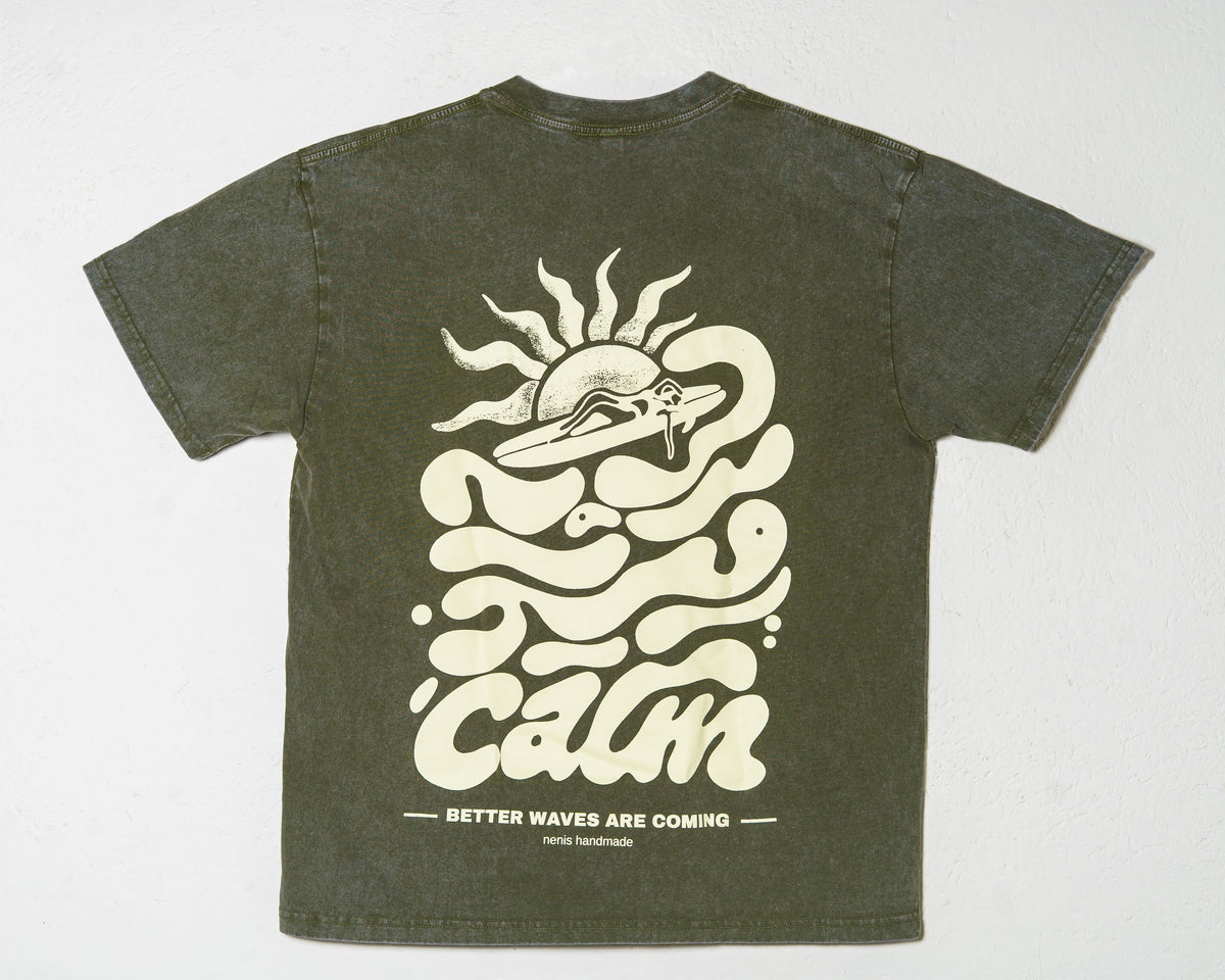 Better Waves Tee – Olive Green